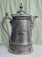 1885 Trophy Presented to the Rochestar Agricultural Association 1885, Messers McLean Bros. & Rigg of Melbourne fpr Colonial Bred Draught Entrire Won By Mr Ick's Comet for sale at Heath's Old Wares, Burringbar NSW, Open 7 Days Ph 0266771181