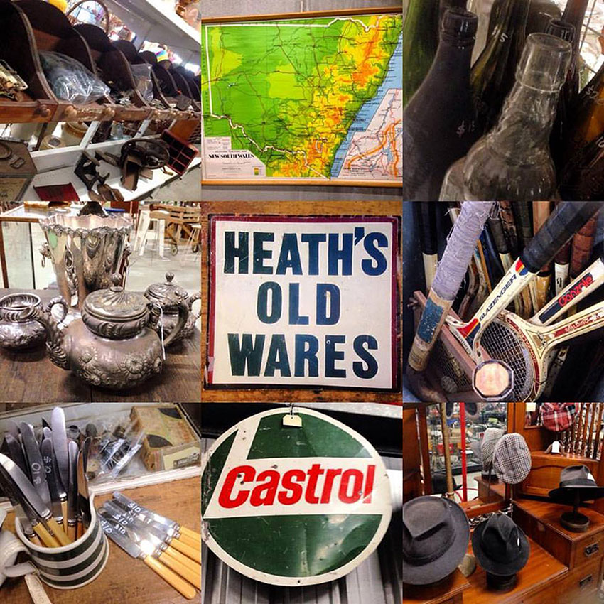 Vintage and antique treasures for sale at Heaths Old Wares, Collectables & Industrial Antiques, 19-21 Broadway, Burringbar NSW 2483 Ph 0266771181